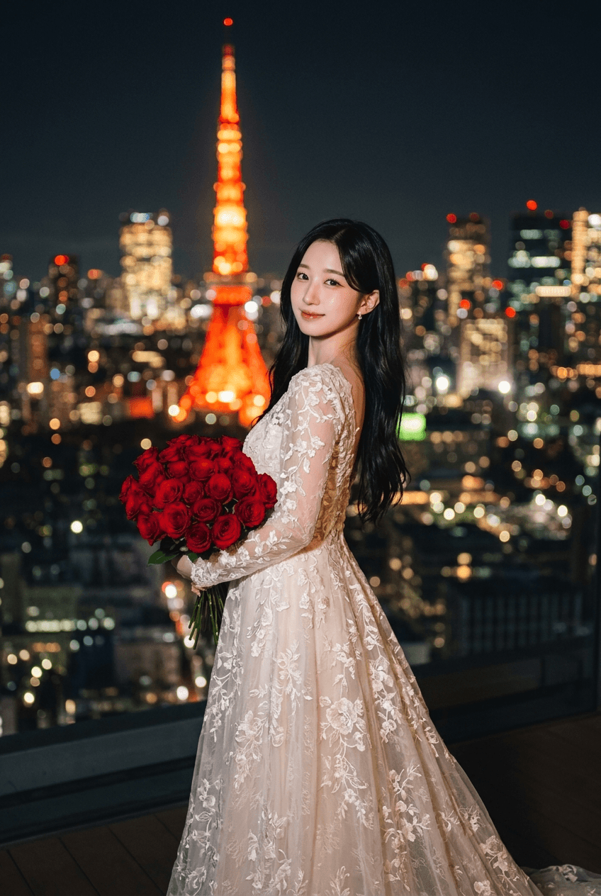 웨딩 신부 스냅(도쿄타워)